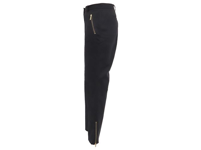 Theory taillierte Hose aus schwarzer Wolle - Ansicht 2