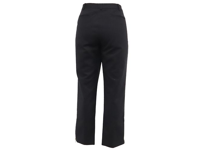 Theory taillierte Hose aus schwarzer Wolle - Ansicht 3