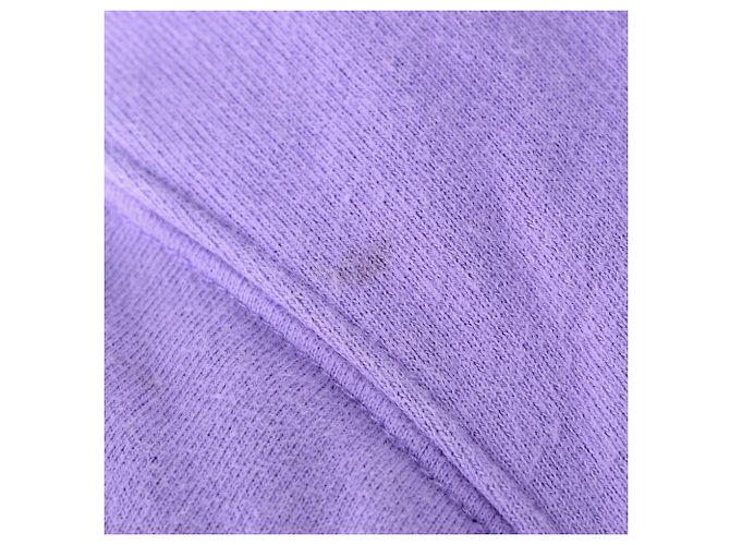 Everyday Felpa con cappuccio Balenciaga Caps Destroyed Oversize Fit in cotone viola Porpora - vista 8