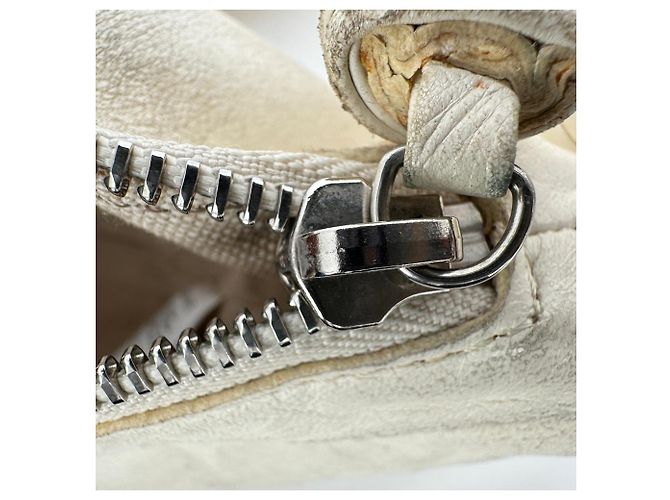 Borsa a tracolla Small Croissant Lemaire in pelle di agnello Cream Bianco Crudo - vista 11