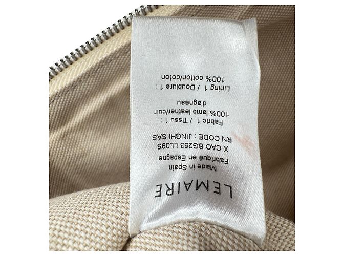 Borsa a tracolla Small Croissant Lemaire in pelle di agnello Cream Bianco Crudo - vista 14