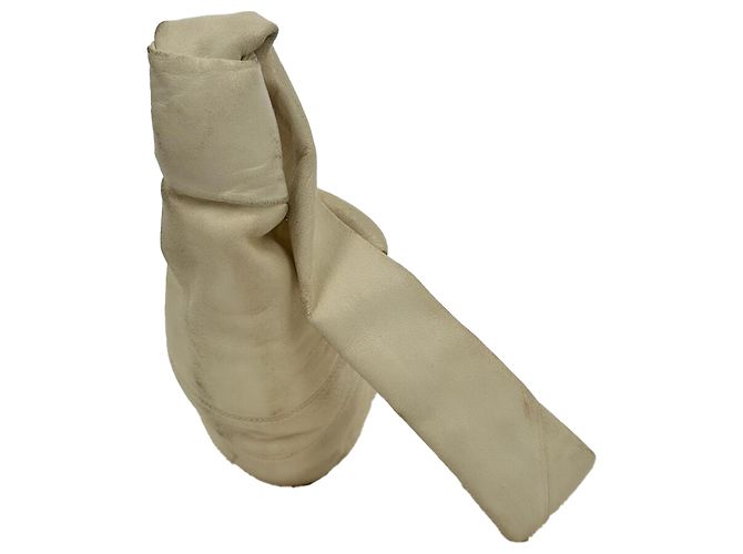 Borsa a tracolla Small Croissant Lemaire in pelle di agnello Cream Bianco Crudo - vista 6