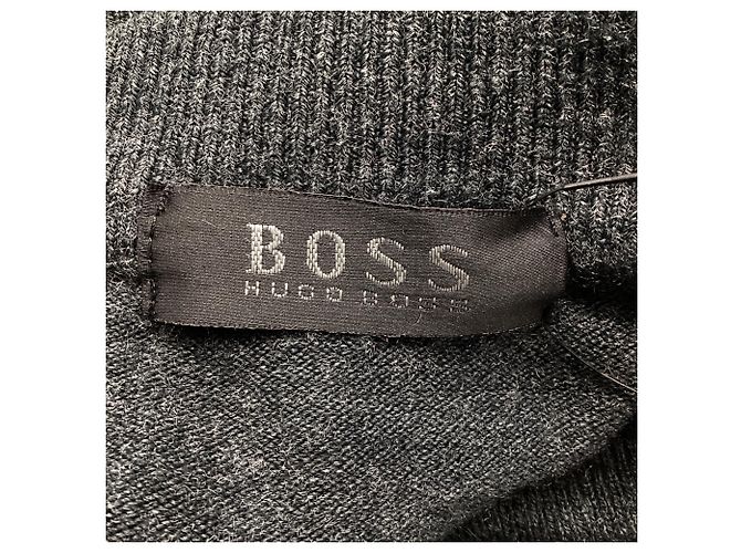 Autre Marque Pull à col roulé Boss Hugo Boss en cachemire noir - vue 7