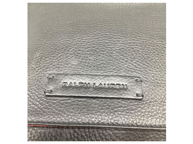 Borsa a tracolla Ralph Lauren in pelle nera Nero - vista 13
