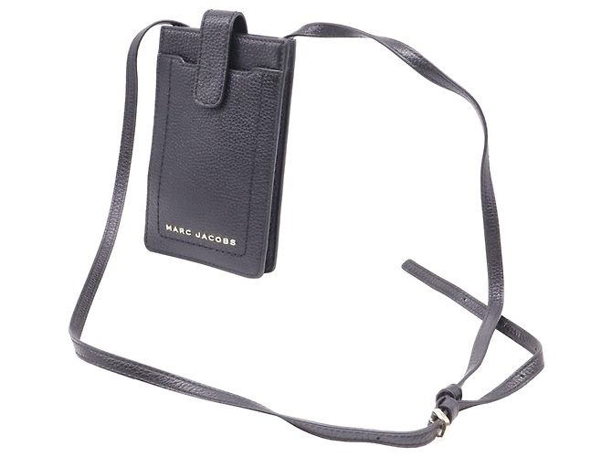 Custodia per telefono a tracolla Marc Jacobs The Groove in pelle nera Nero - vista 2