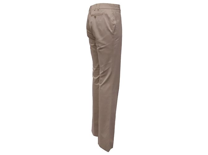 Gucci Bootcut-Hose aus beiger Baumwolle - Ansicht 2