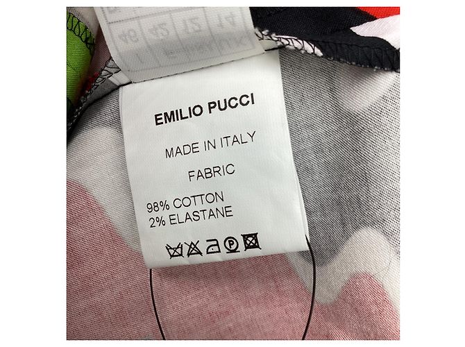 Emilio Pucci Abstract Printed Pants in Multicolor Cotton Multiple colors - view 4
