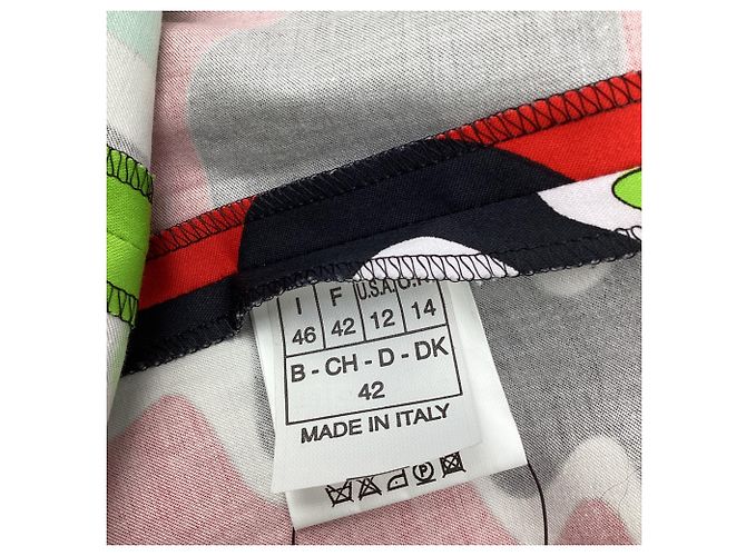 Emilio Pucci Abstract Printed Pants in Multicolor Cotton Multiple colors - view 5