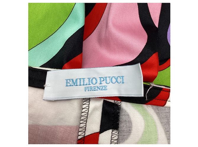 Emilio Pucci Abstract Printed Pants in Multicolor Cotton Multiple colors - view 6