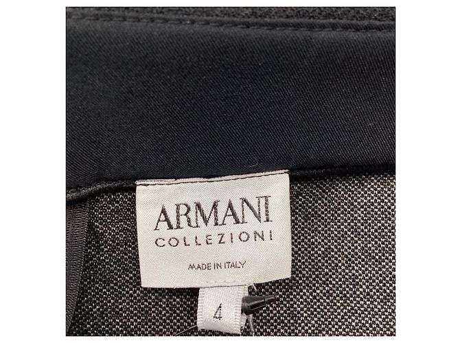 Falda lápiz Giorgio Armani en lana negra Negro - vista 7