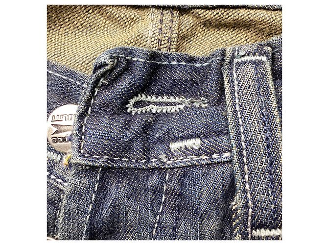 Giorgio Armani Jeans Armani in denim blu in cotone Blu chiaro - vista 3