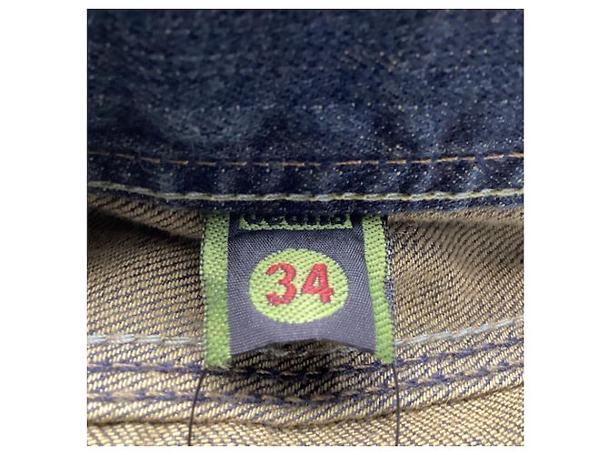 Giorgio Armani Jeans Armani in denim blu in cotone Blu chiaro - vista 5