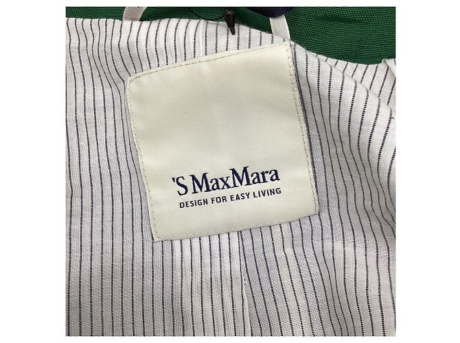 Blazer 'S Max Mara Sofia en lino verde - vista 5
