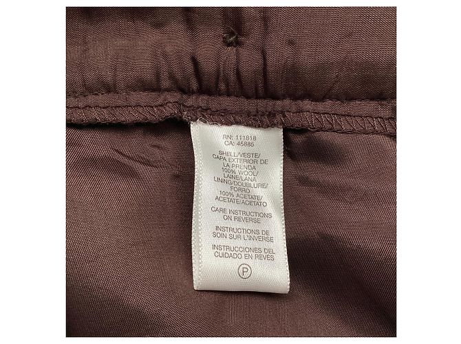 Pantalones de sastre Michael Kors en lana marrón Castaño - vista 4