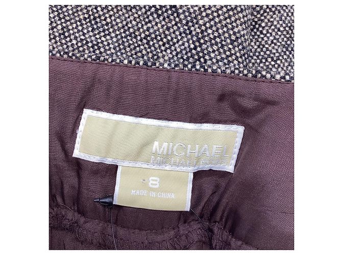 Pantalones de sastre Michael Kors en lana marrón Castaño - vista 5