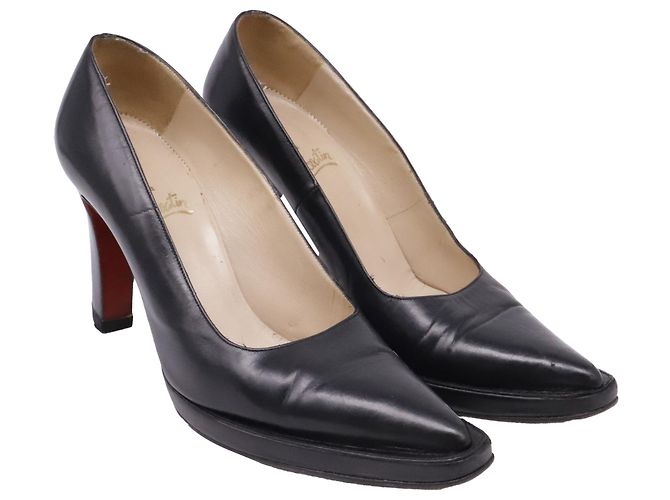 Décolleté Christian Louboutin in pelle nera Nero - vista 2
