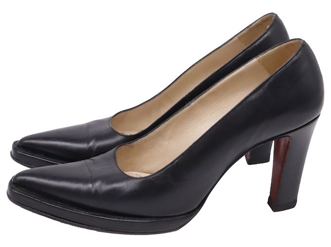 Décolleté Christian Louboutin in pelle nera Nero - vista 4