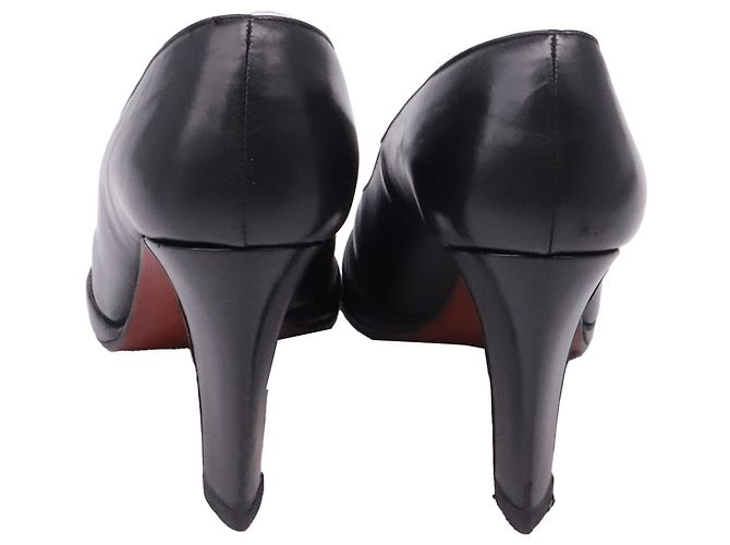 Décolleté Christian Louboutin in pelle nera Nero - vista 5