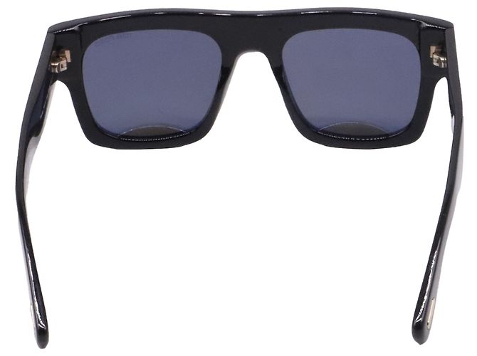 Tom Ford Fausto Rectangular Sunglasses in Black Acetate - view 4