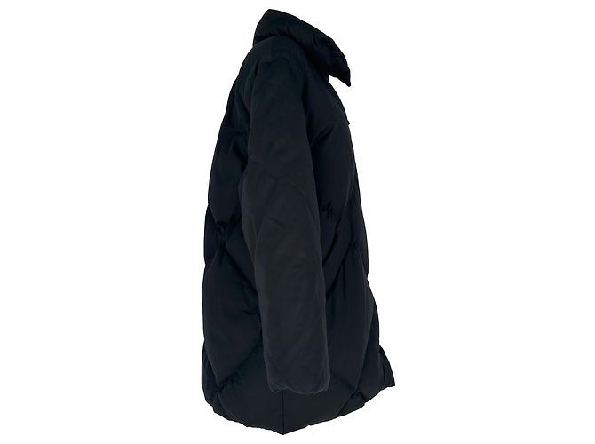 Cappotto Burberry Diamond Quilted in cotone nero - vista 2