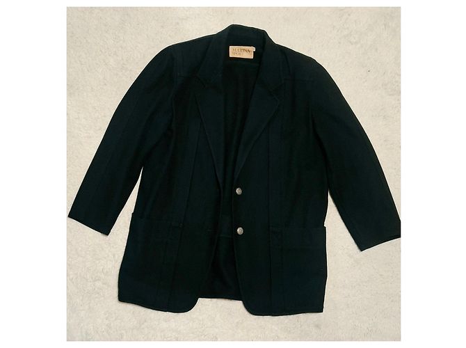 Autre Marque Marina Sport Wollblazer Schwarz - Ansicht 14