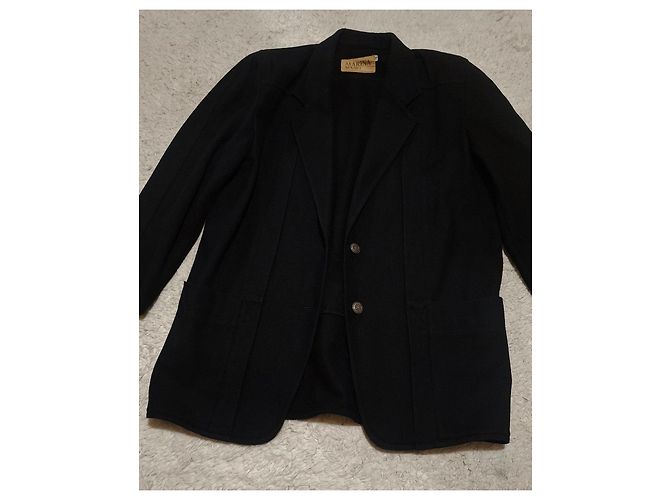 Autre Marque Marina Sport Wollblazer Schwarz - Ansicht 15