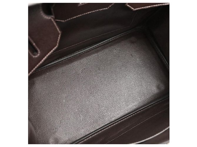 Hermès Hermes Birkin Brown Courchevel with Gold Hardware 35 Marrone - vista 3