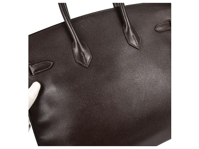 Hermès Hermes Birkin Brown Courchevel with Gold Hardware 35 Marrone - vista 7