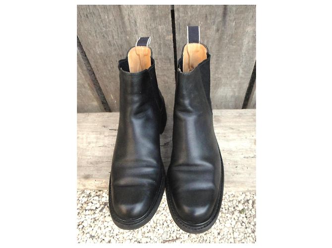 Botines Chelsea de cuero Robert Clergerie Negro - vista 4