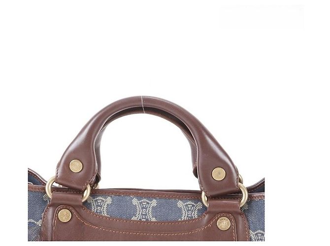 Bolso Céline Boogie Denim Macadam Azul Castaño - vista 10