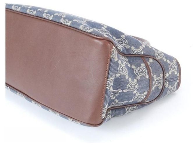 Bolso Céline Boogie Denim Macadam Azul Castaño - vista 7