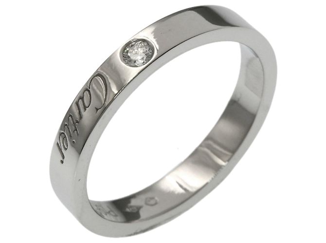 Cartier C Ring mit 1P Diamant aus Platin - Ansicht 2
