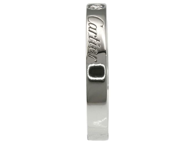 Cartier C Ring mit 1P Diamant aus Platin - Ansicht 3