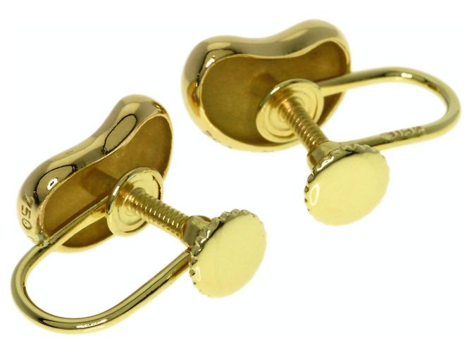 Autre Marque Orecchini a clip Tiffany Bean in oro giallo 18K - vista 2