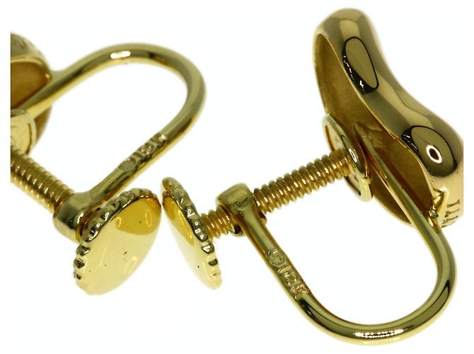 Autre Marque Orecchini a clip Tiffany Bean in oro giallo 18K - vista 4