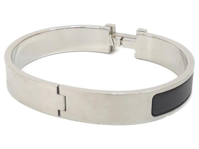 Hermès Pulseira Hermes Click H Charm Preto - vista 2