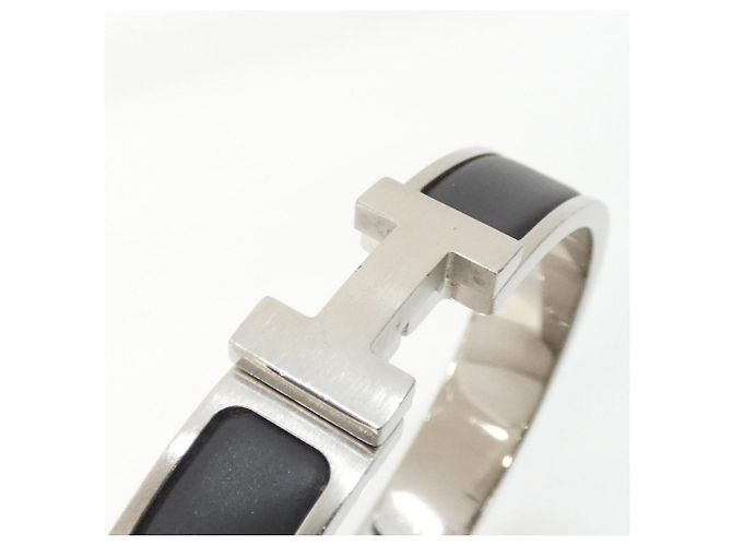 Hermès Pulseira Hermes Click H Charm Preto - vista 3