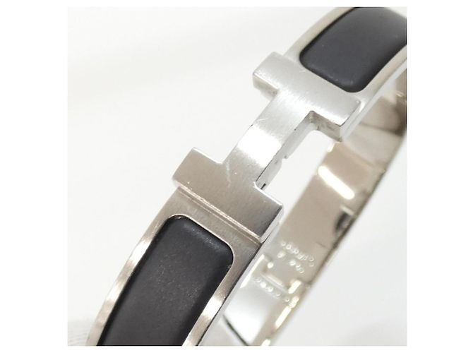 Hermès Pulseira Hermes Click H Charm Preto - vista 4