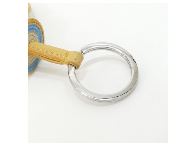 Hermès Portachiavi Hermes Carmen Tricolor Argento Giallo - vista 7