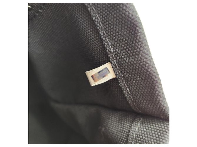 Jimmy Choo Logo Canvas Tote Bag Schwarz - Ansicht 10
