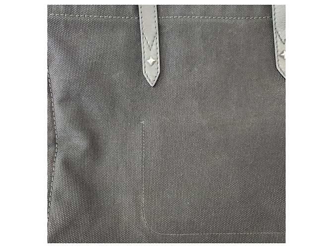 Jimmy Choo Logo Canvas Tote Bag Schwarz - Ansicht 15
