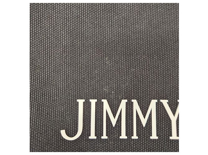 Jimmy Choo Logo Canvas Tote Bag Schwarz - Ansicht 16
