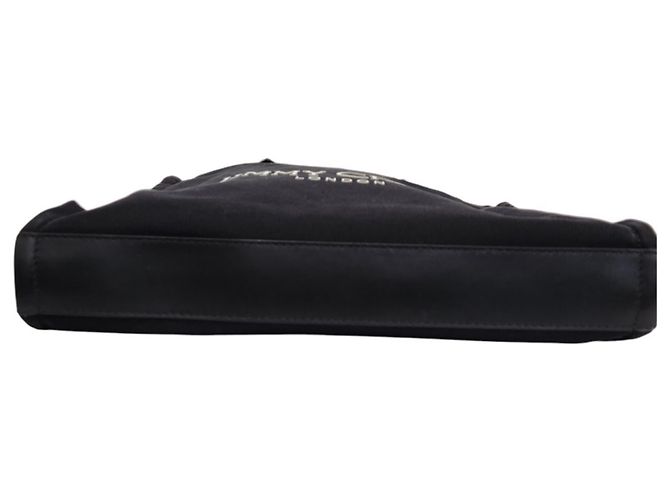 Jimmy Choo Logo Canvas Tote Bag Schwarz - Ansicht 4