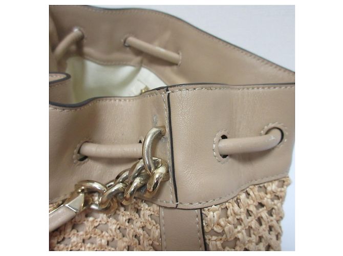Borsa a secchiello Bonbon Jimmy Choo Beige - vista 15