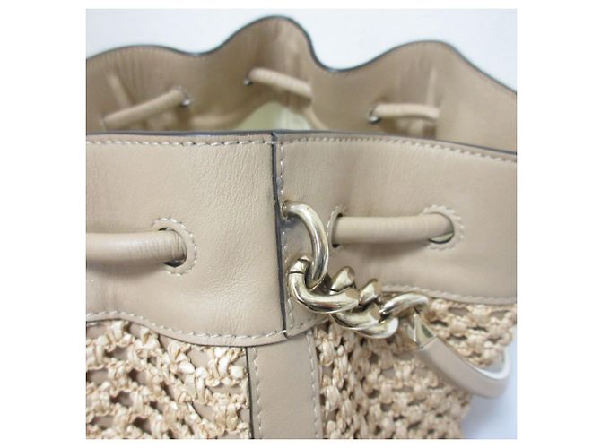 Borsa a secchiello Bonbon Jimmy Choo Beige - vista 17