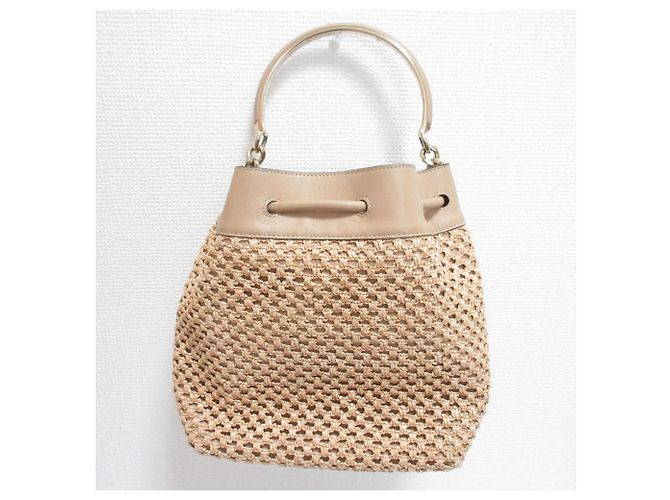 Borsa a secchiello Bonbon Jimmy Choo Beige - vista 2