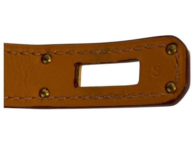 Brazalete Hermès Kelly Bangle Double Tour Castaño - vista 4