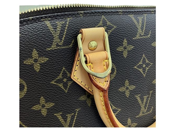 Bolsa de mão Louis Vuitton Alma PM Monogram M51130 Marrom Monograma - vista 12