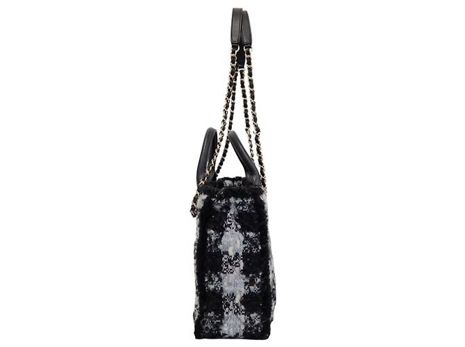 Saco Tote acolchoado em tweed Chanel Coconeige Collection Branco Azul - vista 2