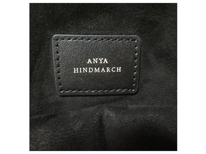 Anya Hindmarch Essentials Crossbody Eyes Nylon Shoulder Pouch Nero - vista 10
